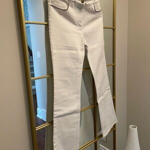 SPANNER White Flare Wide Leg Jeans
